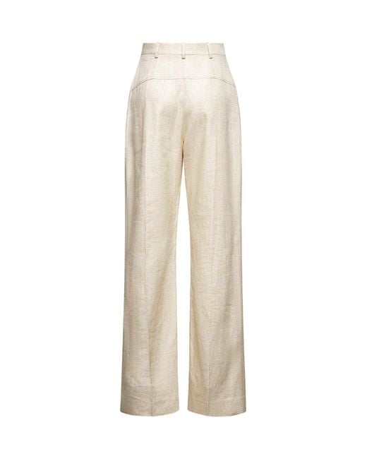 Pantaloni I Pantaloni Sauge di Jacquemus in Natural