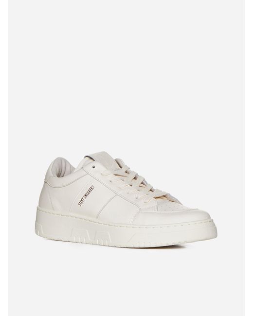 SAINT SNEAKERS White Golf W Leather Sneakers