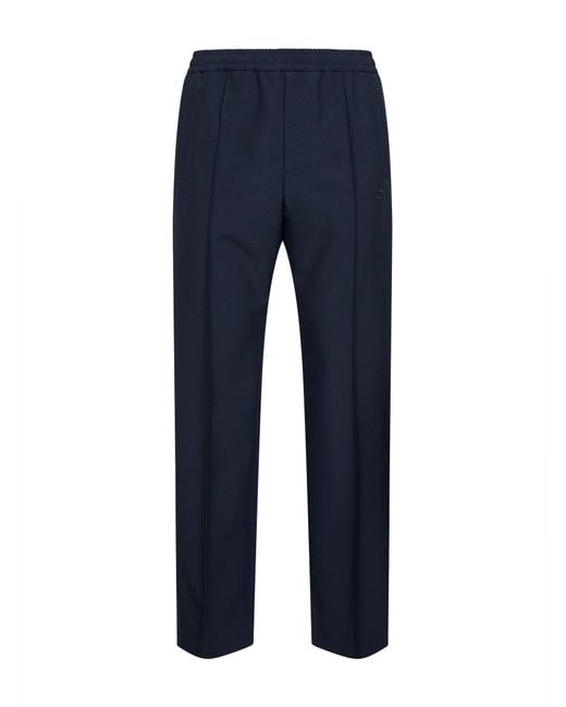 Gucci Blue Dark Technical Panama Sportswear Trousers for men