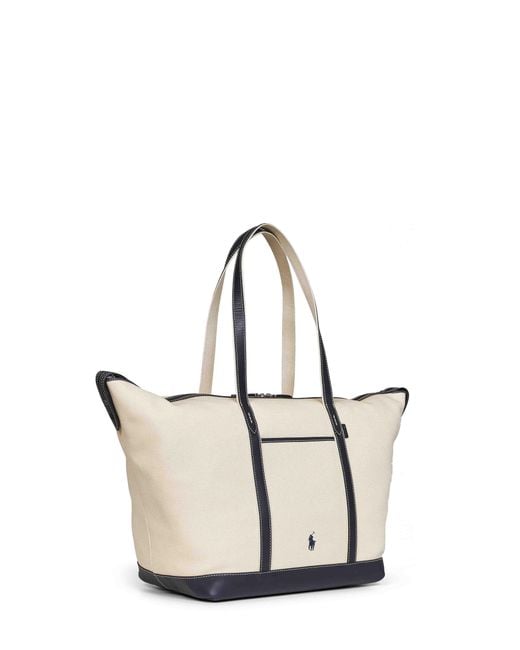 Polo Ralph Lauren Natural Large Tote Shopper Ecru