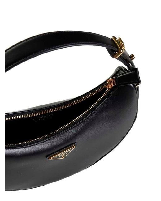 Prada Metallic Arque' Leather Bag By Prada