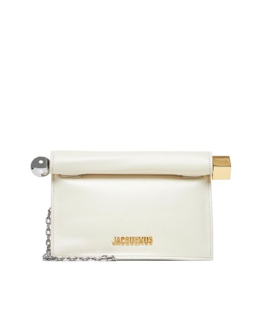 La Petite Pochette Rond Carre di Jacquemus in Natural