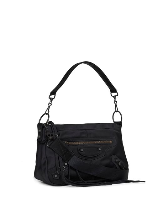 Balenciaga Black Le City Moto Small Crossbody Bag for men
