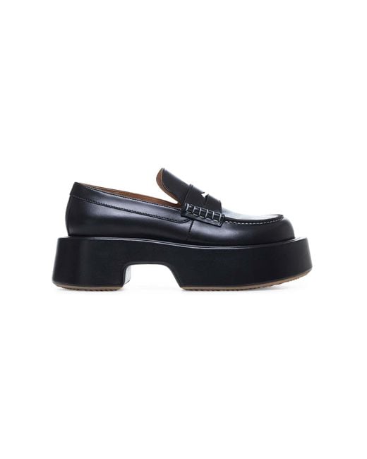 J.W. Anderson Blue Leather Platform Loafers