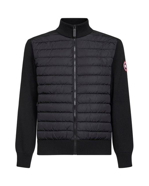 Canada Goose Black Hybridge Knit Jacket for men