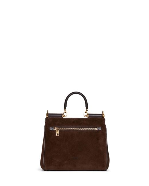 Dolce & Gabbana Brown Ebony My Sicily Small Handbag