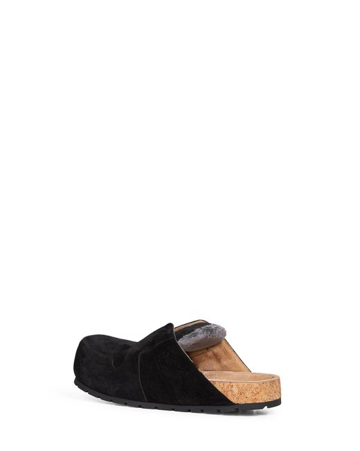 Balenciaga Black Suede Calfskin Dumbo Mules for men