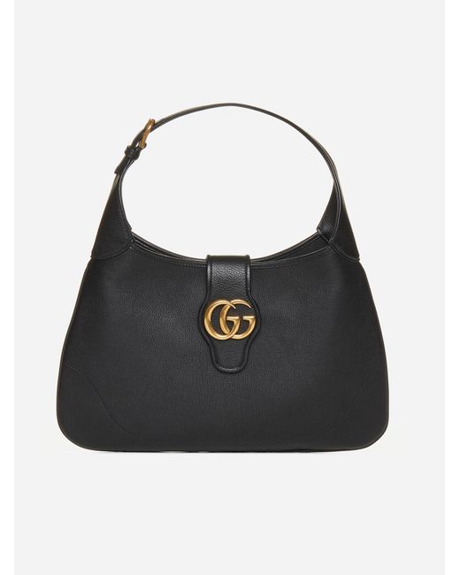 Gucci Aphrodite Medium Leather Bag in Black Lyst UK