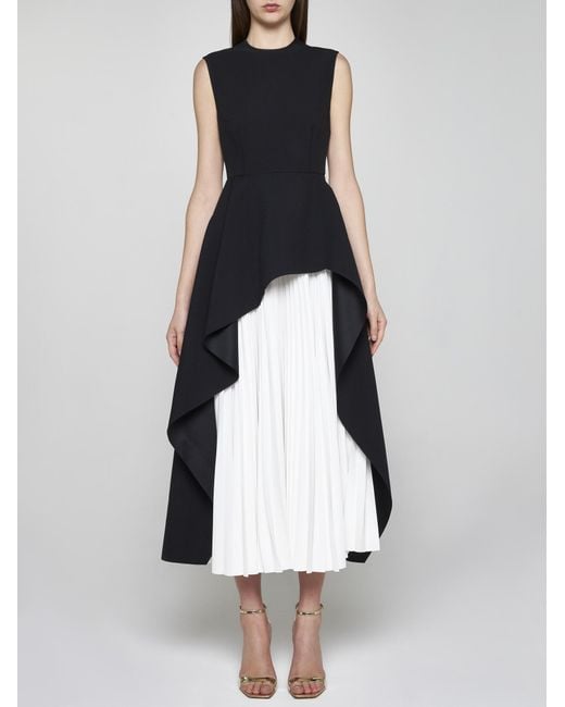 Solace London Black Severny Midi Dress