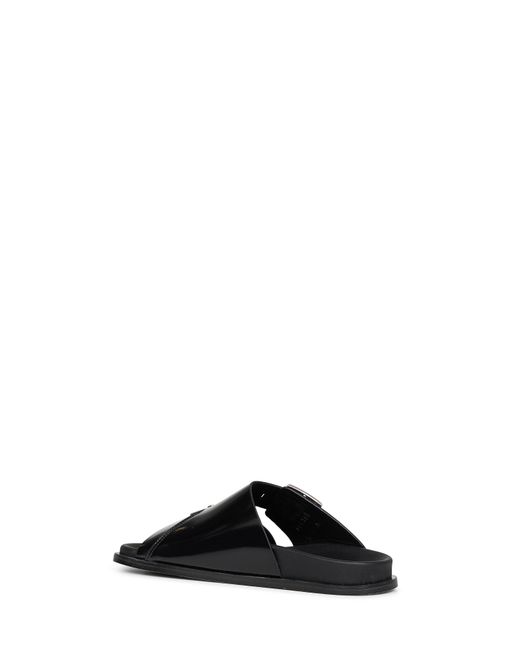 Alohas Black Patent Leather Alba Sandals
