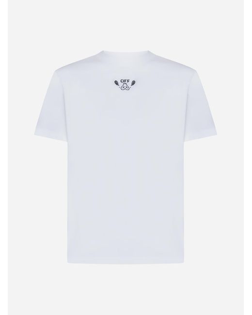 Off-White c/o Virgil Abloh White Bandana Cotton T-shirt for men