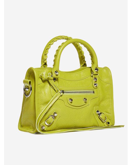Balenciaga city online mini yellow
