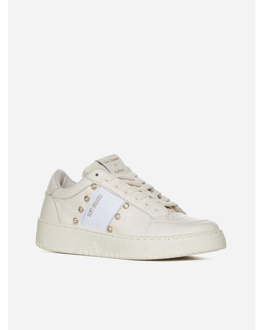 SAINT SNEAKERS White Golf Club Leather Sneakers