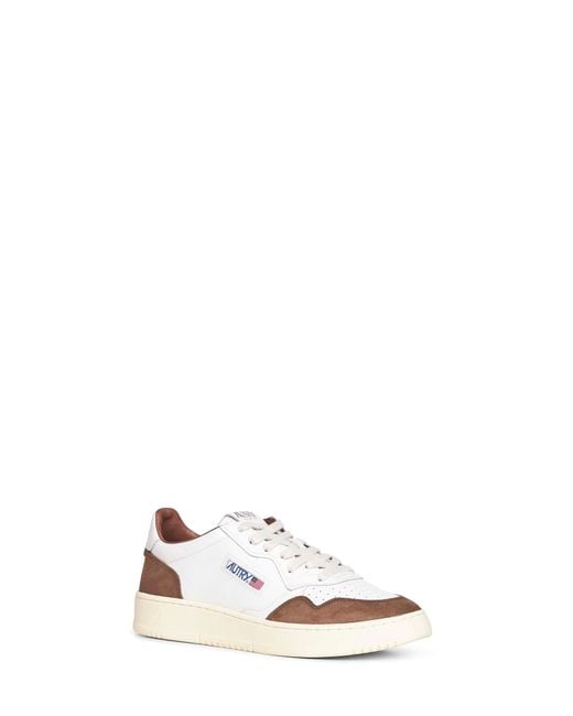 Autry White Leather And Suede Sneakers for men
