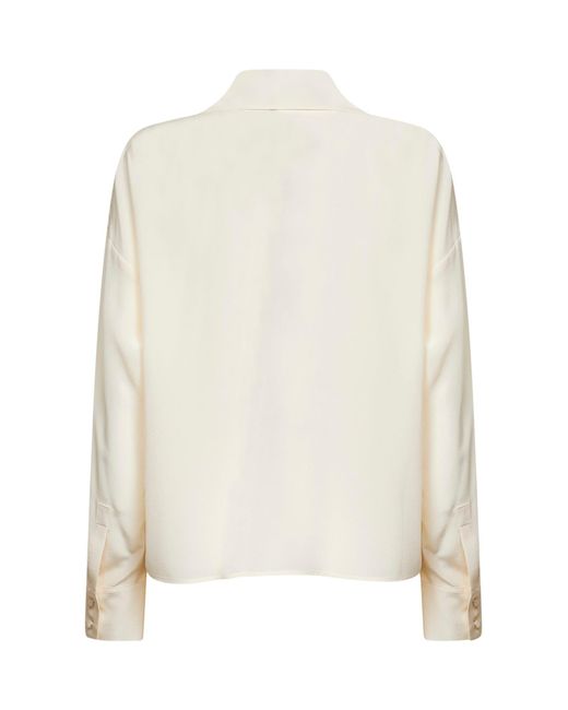 Max Mara White Tie Blouse Mstcolono Silk