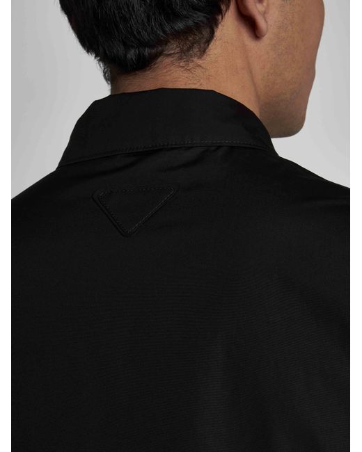 Prada Black Zip-up Cotton Jacket for men