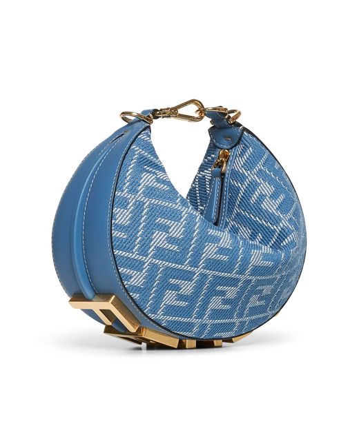 Minibag Graphy Mini di Fendi in Blue