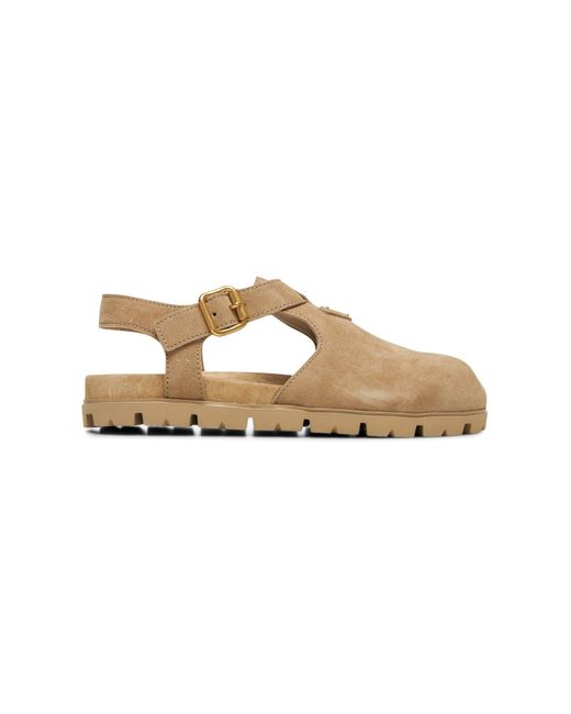 Sandali di PRADA CALZATURE in Metallic
