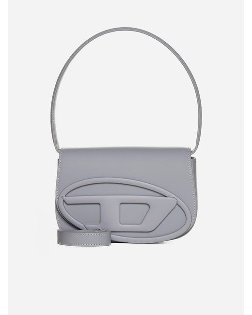 DIESEL Gray 1Dr Leather Shoulder Bag