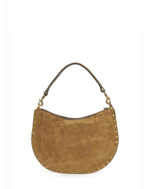 Isabel Marant Brown Taupe Oskan Soft Zip Shoulder Bag