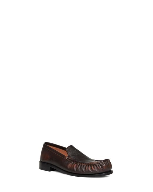 Dries Van Noten White Tan Calf Leather Loafers for men