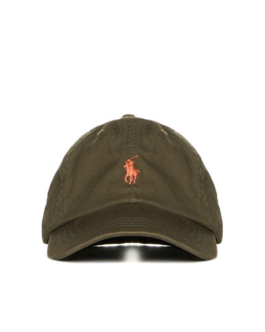 Polo Ralph Lauren Green Logo-Embroidered Baseball Cap From for men