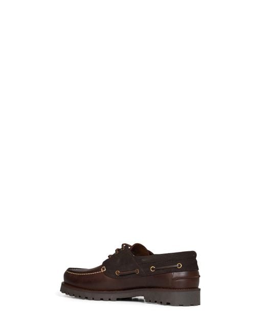 Barbour Multicolor Dark Re-Engineered Deck Boat Shoes for men