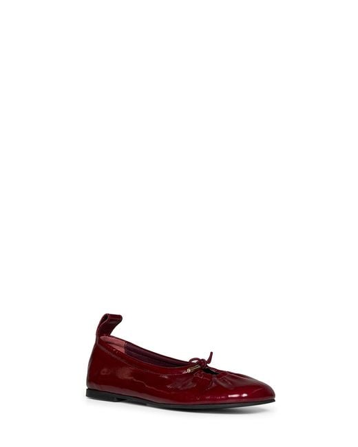 Alohas Red Burgundy Patent Leather Rosalind Ballet Flats