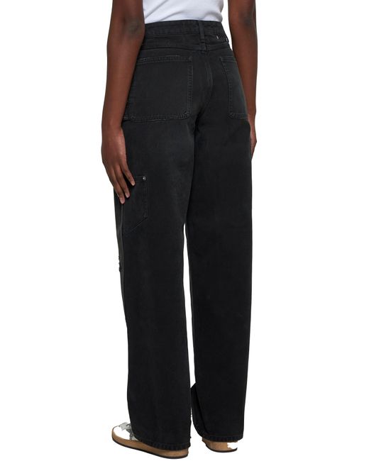 Golden Goose Deluxe Brand Black Denim Jeans With Patches