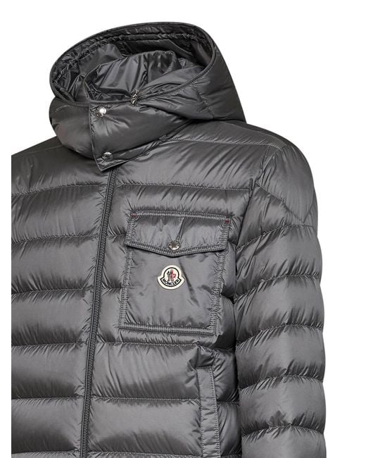Moncler Gray Verith Short Hooded Down Jacket for men