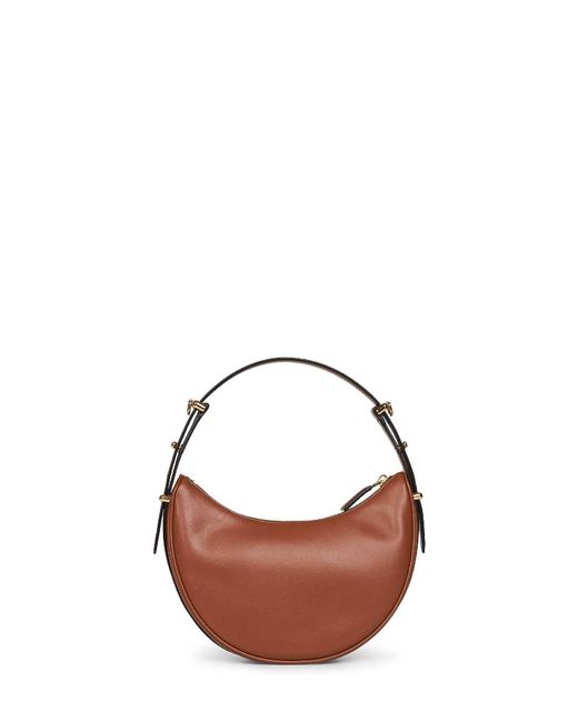 Prada Pink Cognac Prada Arqué Small Shoulder Bag