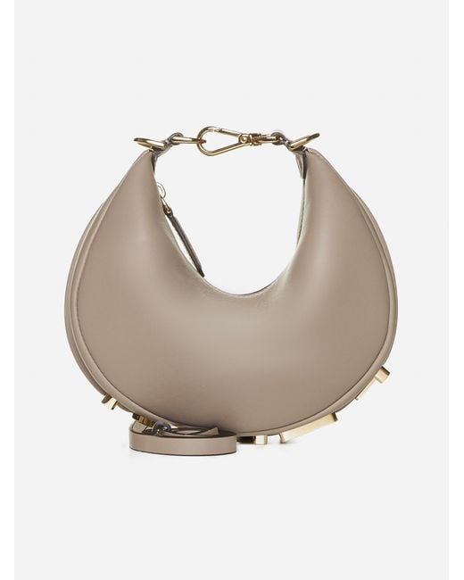 Fendi White Graphy Mini Leather Bag