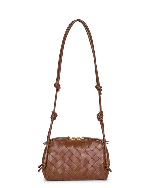 Bottega Veneta Brown Nocciola Concert Pouch