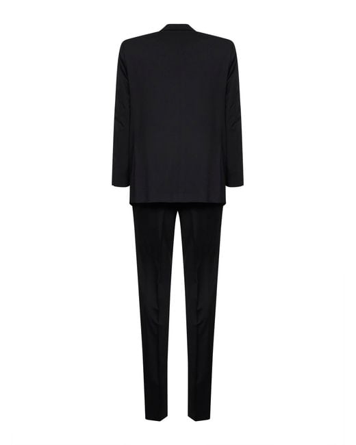 Kiton Black Virgin Wool Single-Breasted Suit for men