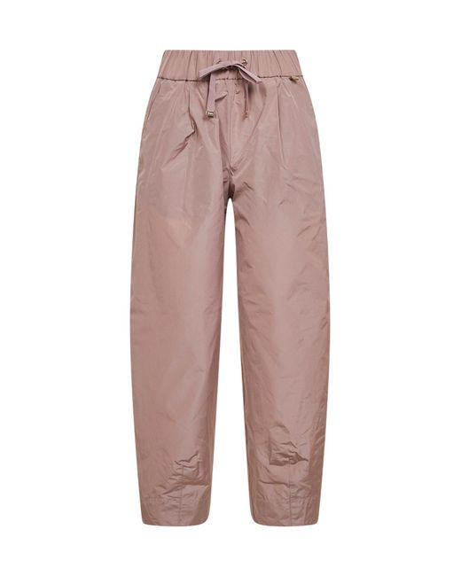 Herno Pink Powder New Techno Taffeta Carrot-Fit Trousers