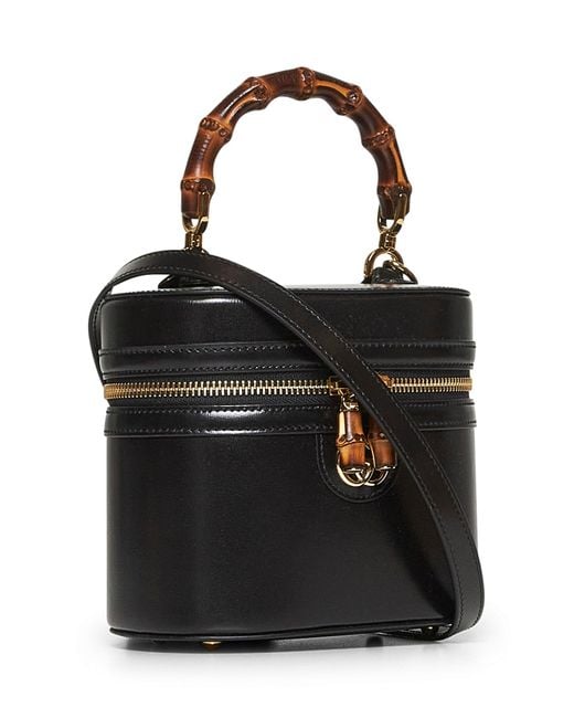 Gucci Black Mini Bamboo Shoulder Bag