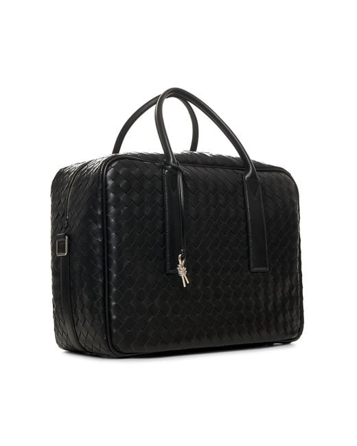Bottega Veneta Black Getaway Weekender for men