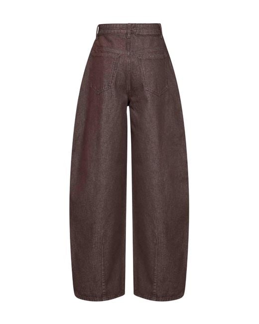Jacquemus Brown The Ovalo De-Nîmes Denim Curved Jeans