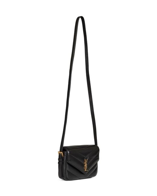 Saint Laurent Black Loulou Toy Crossbody Bag