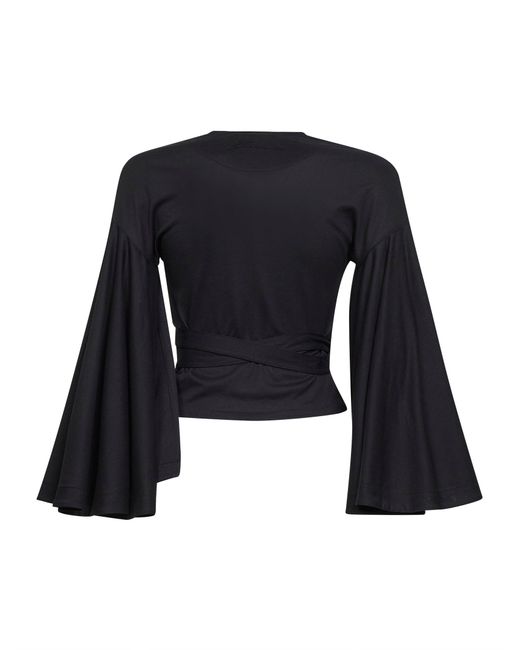 Jacquemus Black Jersey Thw Ventadau Wrap Top