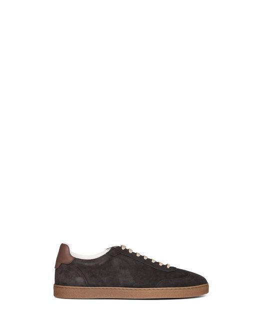 Brunello Cucinelli Gray Sneakers Pepper Suede for men