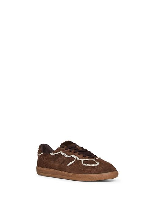 Alohas Brown Chocolate Suede Tb.490 Sneakers With Crochet Details