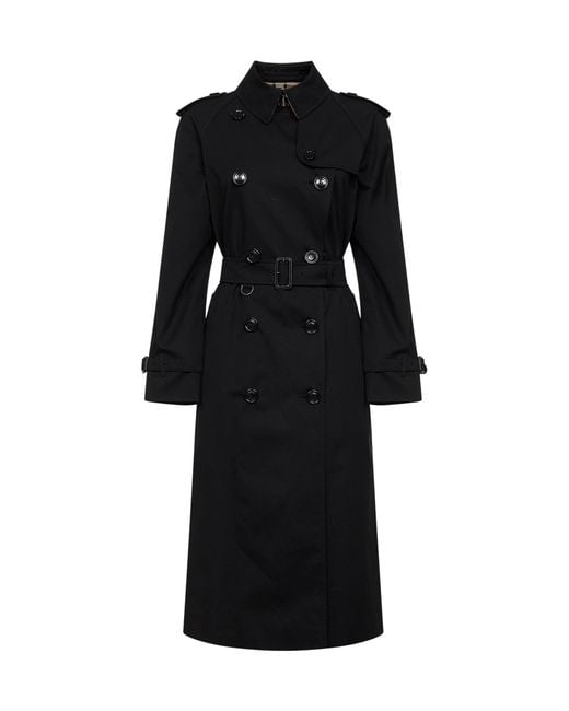 Burberry Black Trench Coats