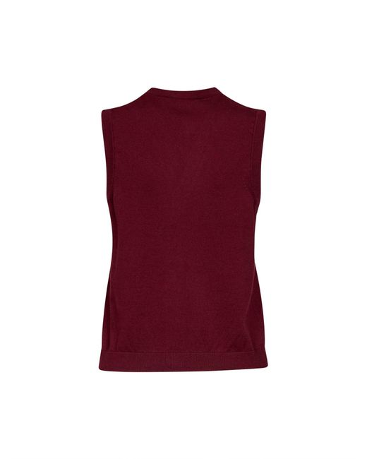 Max Mara Purple Burgundy Knit Smmsaggio Vest