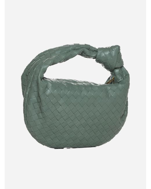 Bottega Veneta Green Teen Jodie Intrecciato Nappa Leather Bag