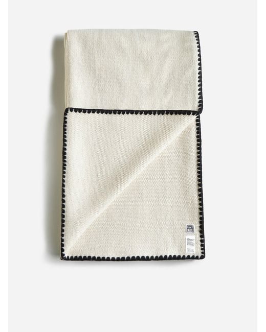 Totême  White Wool And Cashmere Scarf