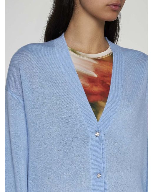 Stine Goya Blue Emmaly Wool And Silk Cardigan