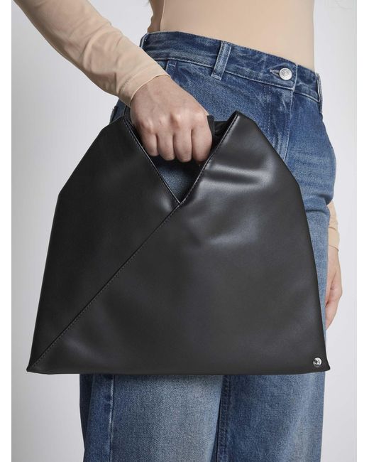 MM6 by Maison Martin Margiela Black Japanese Faux Leather Mini Bag