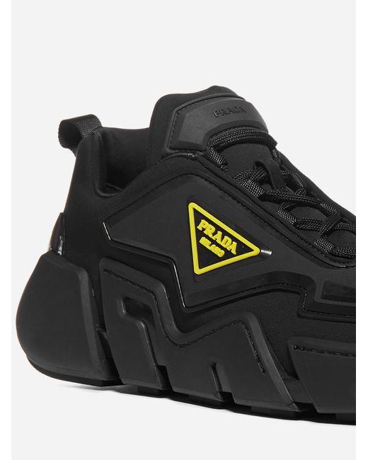 prada techno stretch fabric sneakers