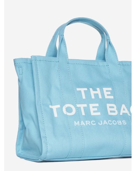 Marc Jacobs Blue The Medium Tote Canvas Bag